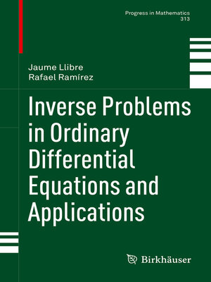 cover image of Inverse Problems in Ordinary Differential Equations and Applications